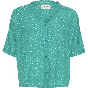 Cream Blouse 'Tiah'  jade groen