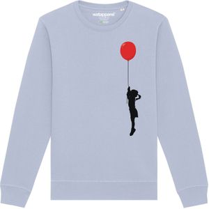 Watapparel Sweatshirt  lichtblauw / donkerrood / zwart