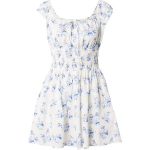GAP - Jurk - Blauw - Katoen - Bloemenprint - Kort/mini