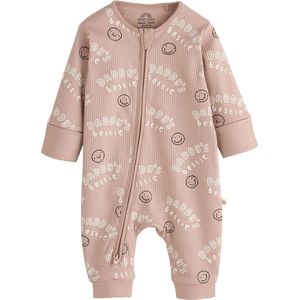 Next Rompertje/body  lichtbruin / zwart / wit