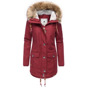 Ragwear - Winterjas - Wijnrood - Slanke Pasvorm