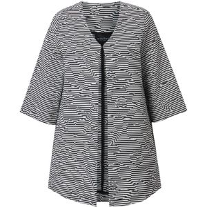 Ulla Popken Tussenjas  zwart / wit