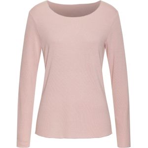 Lascana Shirt - Lange Mouwen - Roze - Viscose-Fijntricot - Glitterdetails