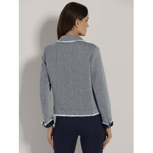 MADELEINE Tussenjas  marine / wit