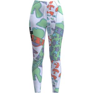 elho Leggings 'Lazise 89'  opaal / lichtgroen / kreeft / wit