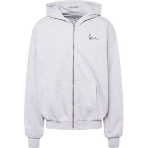 Karl Kani Sweatvest 'Essential'  grijs gemêleerd / zwart