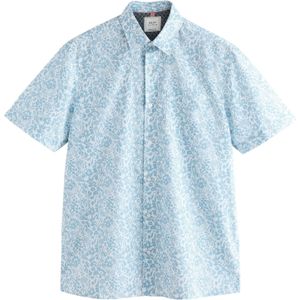 Next Overhemd  lichtblauw / wit