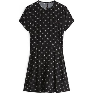 Tommy Jeans Jurk  zwart / wit