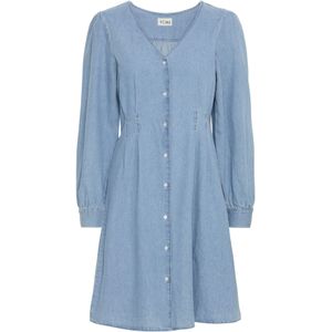 ICHI Jurk 'ARCHER DR'  lichtblauw