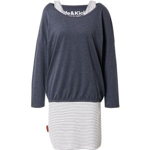 alife & kickin Jurk 'SunnyAK'  marine / wit