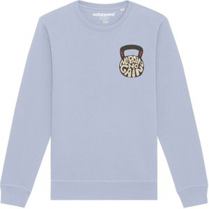 Watapparel Sweatshirt ' No Pain, no Gain 01 '  lichtblauw / gemengde kleuren
