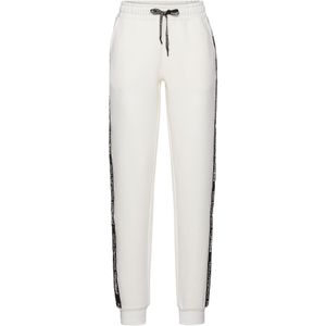 French Connection - Sweatbroek - Wit - Met Zij Contraststrepen en Logo-Print