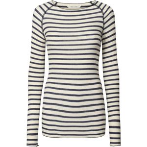 Gai+Lisva Top 'Amalie'  blauw denim / natuurwit