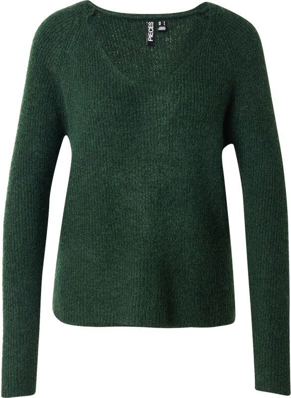 PIECES - PCELLEN - Trui - Donkergroen - Losse Pasvorm - Lange Mouw