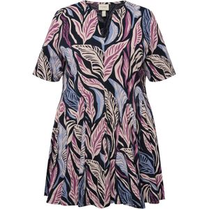 Ulla Popken Shirt  beige / marine / lila / sering