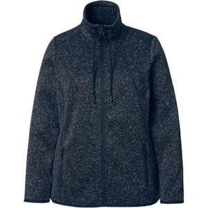 Ulla Popken Fleece jas  zwart