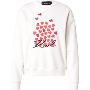 Karl Lagerfeld Sweatshirt  rood / zwart / wit