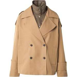 VILA ROUGE EDIT Tussenjas 'ROULILA'  bruin / lichtbruin