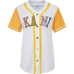 Karl Kani Blouse 'College'  blauw / geel / pink / wit