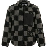 Karl Kani Fleece jas  grafiet / zwart