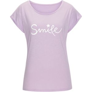 Beachtime - T-shirt - Lila - Katoen - Met Frontprint