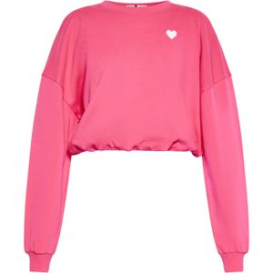 swirly Sweatshirt  framboos / wit