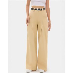 Hiccup Bandplooibroek  beige