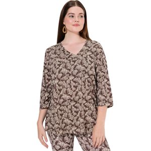 Ulla Popken Shirt  beige / bruin