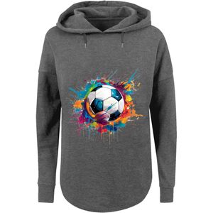 F4NT4STIC Sweatshirt 'Bunte Fußball'  blauw / donkergrijs / oranje / wit