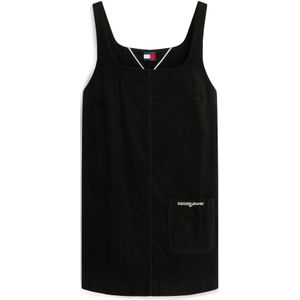 Tommy Jeans Jurk  zwart / wit