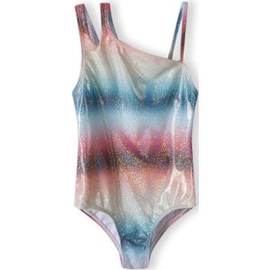 MINOTI Badpak  blauw / oudroze / zwart