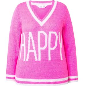 Angel of Style Trui  neonroze / wit