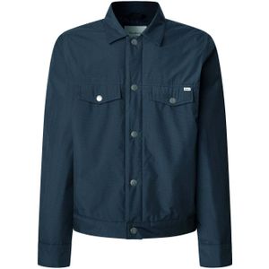 Pepe Jeans - PM403102 - Gewatteerd Jack - Marineblauw - Casual - Polyester