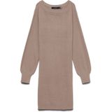 VERO MODA Gebreide jurk 'VMHOLLYKARIS'  bruin