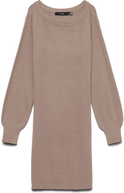 VERO MODA Gebreide jurk 'VMHOLLYKARIS'  bruin