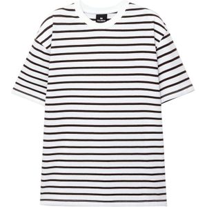 Pull&Bear Shirt  donkerbruin / wit