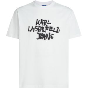 KARL LAGERFELD JEANS Shirt  zwart / wit