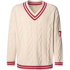 Pepe Jeans - PM7000021 Tempo - Gebreide Trui - Wit - Casual - Katoen