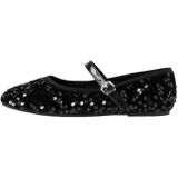 Ballerina's - Pailletten - Sluiting gesp - Rubber zool