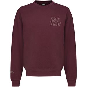 Sublevel Sweatshirt  donkerrood / wit