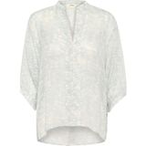 SOAKED IN LUXURY Blouse 'SLMarta Amily'  lichtblauw / wit