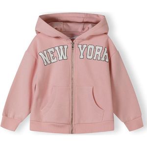 MINOTI Sweatvest  pink / zwart / wit