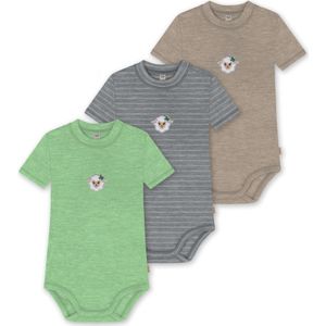 normani Rompertje/body 'Tihoi'  beige gemêleerd / blauw gemêleerd / grijs / groen gemêleerd