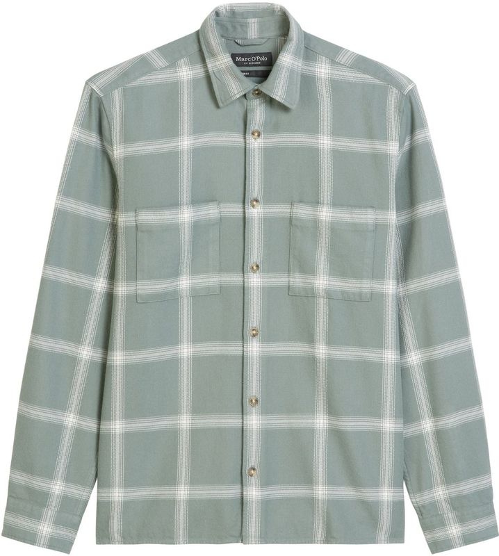 Marc O’Polo - Regular Fit - Vrijetijdsoverhemd - Ruitjes - Puur Biologisch Katoen