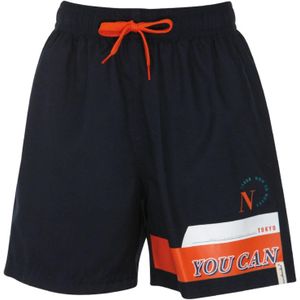 wavebreaker Zwemshorts  nachtblauw / oranje / wit