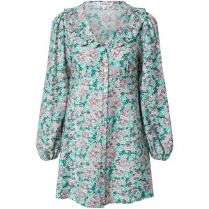 EDITED Blousejurk 'Lili'  groen / jade groen / grasgroen / lichtlila