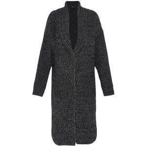 faina Gebreid vest  zwart gemêleerd