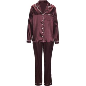 s.Oliver Pyjama  donkerrood / wit