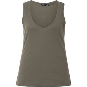 Ulla Popken Top  olijfgroen