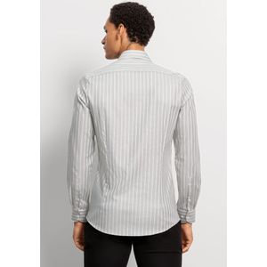 OLYMP Zakelijk overhemd  grijs / wit
